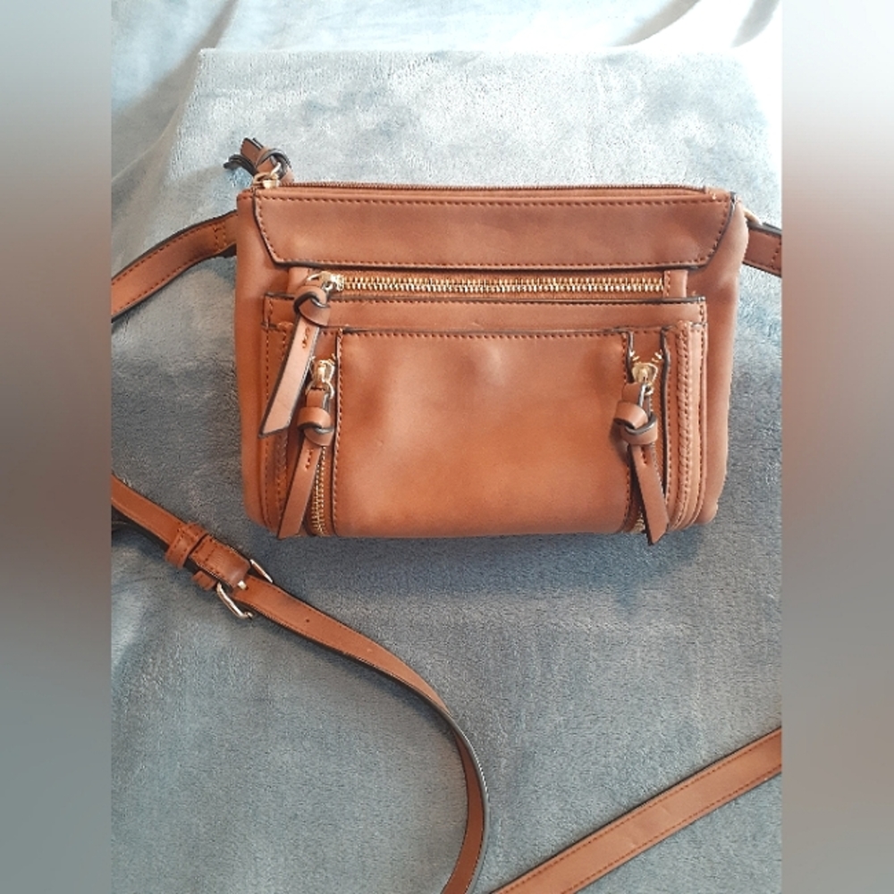 Violet Ray Brown Crossbody Purse